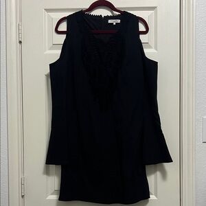 KOBI HALPERIN Elegant Black Sleeveless Dress
